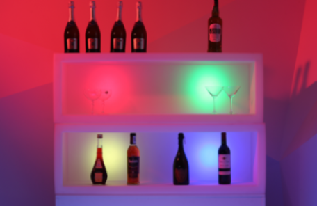 Фото LED витрина для барной продукции 